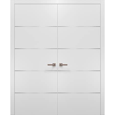 Sartodoors Double French Interior Door, White PLANUM20DD-BEM-5684